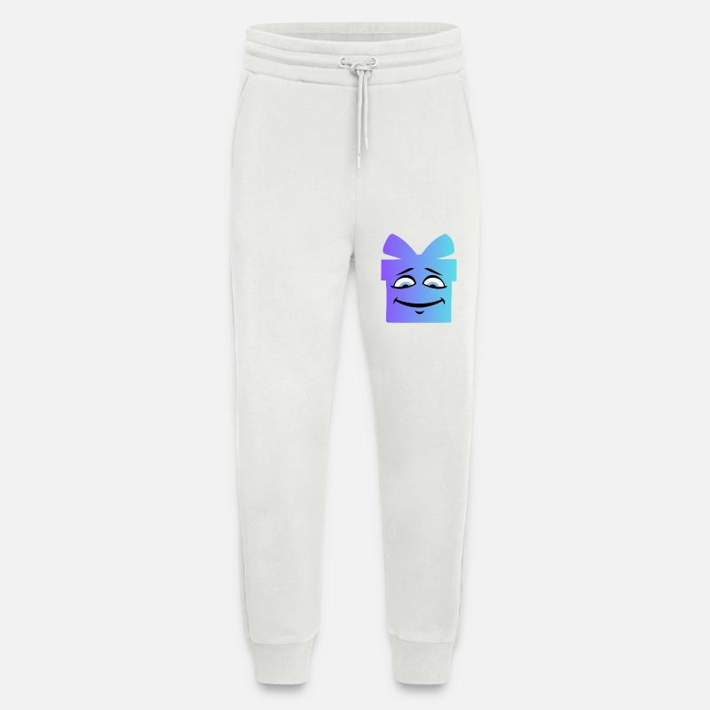 Gradient Smiling Gift Box - Jogging Pants - made by SPREAD  - OFF WHITE