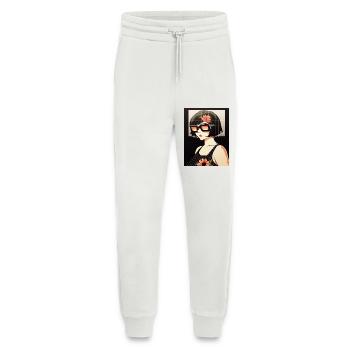 Retro Blüten-Sonnenbrillen Stil - Jogginghose - made by SPREAD - OFF WHITE - Vorne