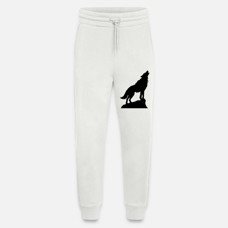 Wolf Tier Symbol - Jogginghose - made by SPREAD - OFF WHITE