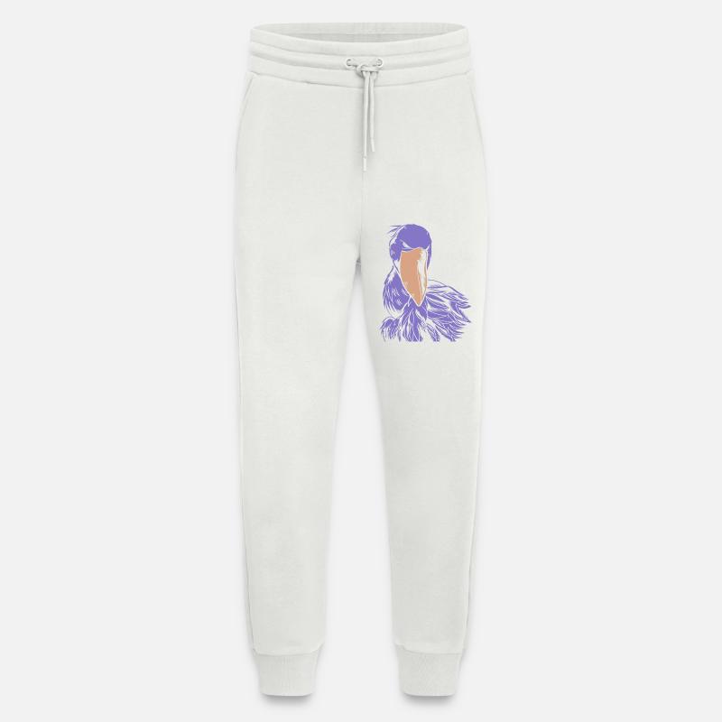 Shoebill Bird Shoebill - Jogging Pants - made by SPREAD  - OFF WHITE