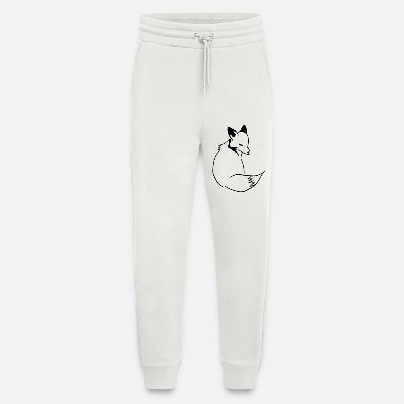 Fuchs Comic: Schlau, Foxy & Manga Style - Jogginghose - made by SPREAD - OFF WHITE