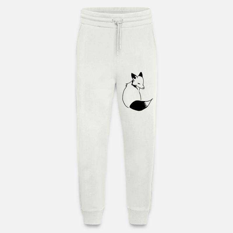Fox Comic: Smart, Foxy & Manga Style - Jogging Pants - made by SPREAD  - OFF WHITE