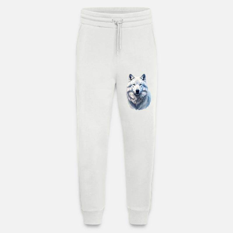 Arctic wolf - Jogging Pants - made by SPREAD  - OFF WHITE
