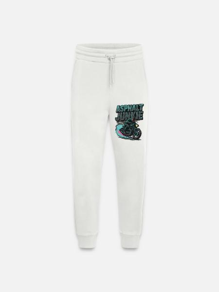 Asphalt Junkie - Motorcycle - Jogging Pants - made by SPREAD - OFF WHITE