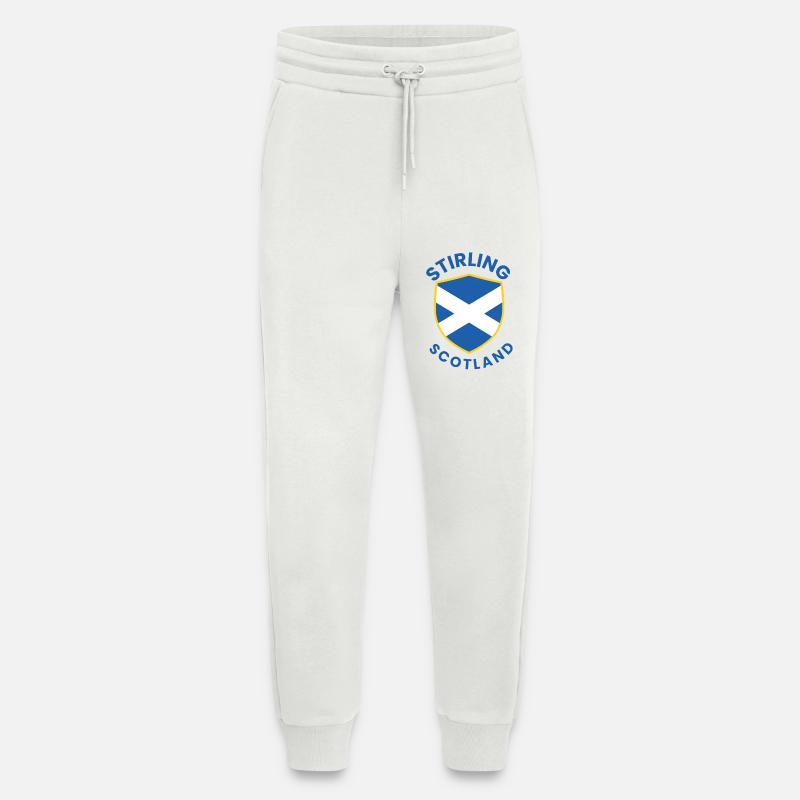 Stirling Scottish Shield Design - Jogging Pants - made by SPREAD  - OFF WHITE