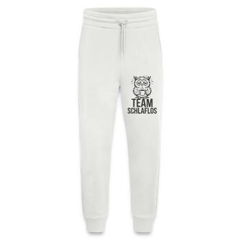 Team Sleepless – Tired Owl - Jogging Pants - made by SPREAD  - OFF WHITE - Front