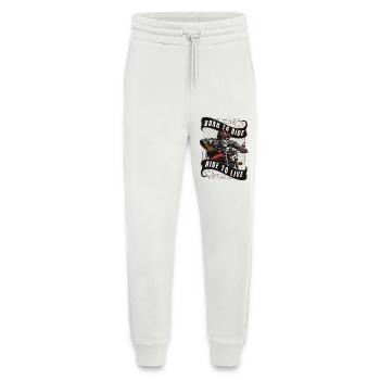 Born to Ride - Ride to Live - Jogging Pants - made by SPREAD  - OFF WHITE - Front