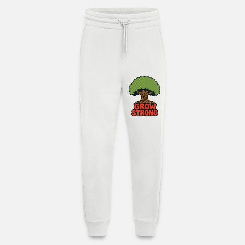 Grow Strong Tree Retro-Logo - Jogginghose - made by SPREAD - OFF WHITE