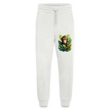 A monkey in the jungle - Jogging Pants - made by SPREAD  - OFF WHITE - Front