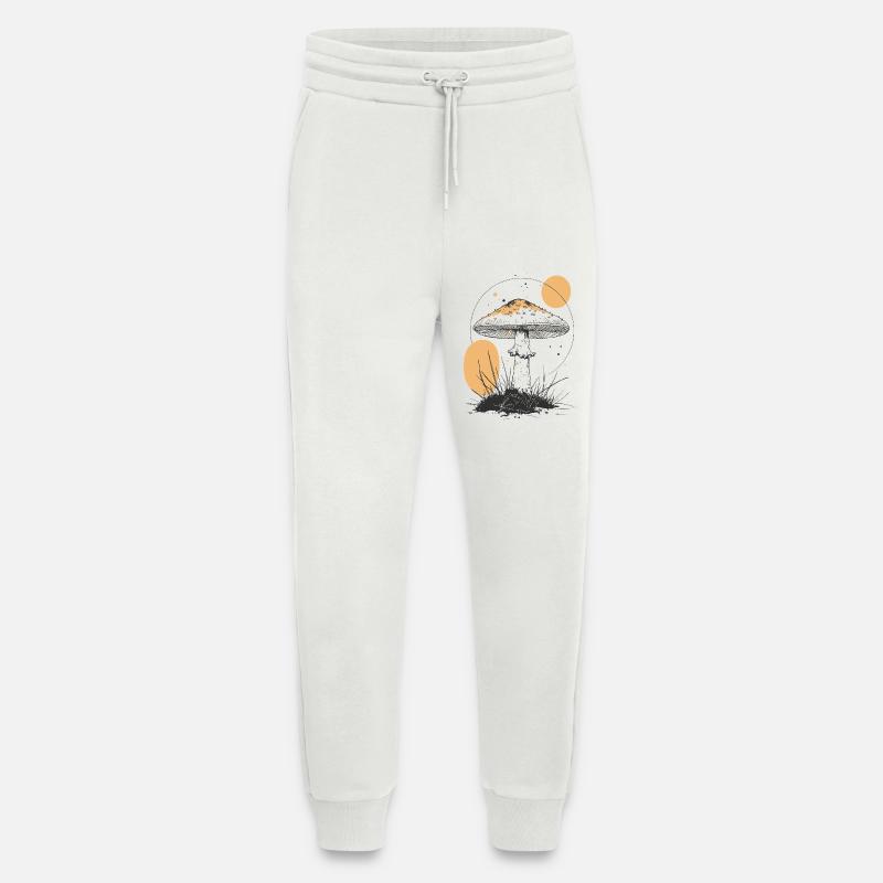 Mondschein Waldpilz Silhouette - Jogginghose - made by SPREAD - OFF WHITE