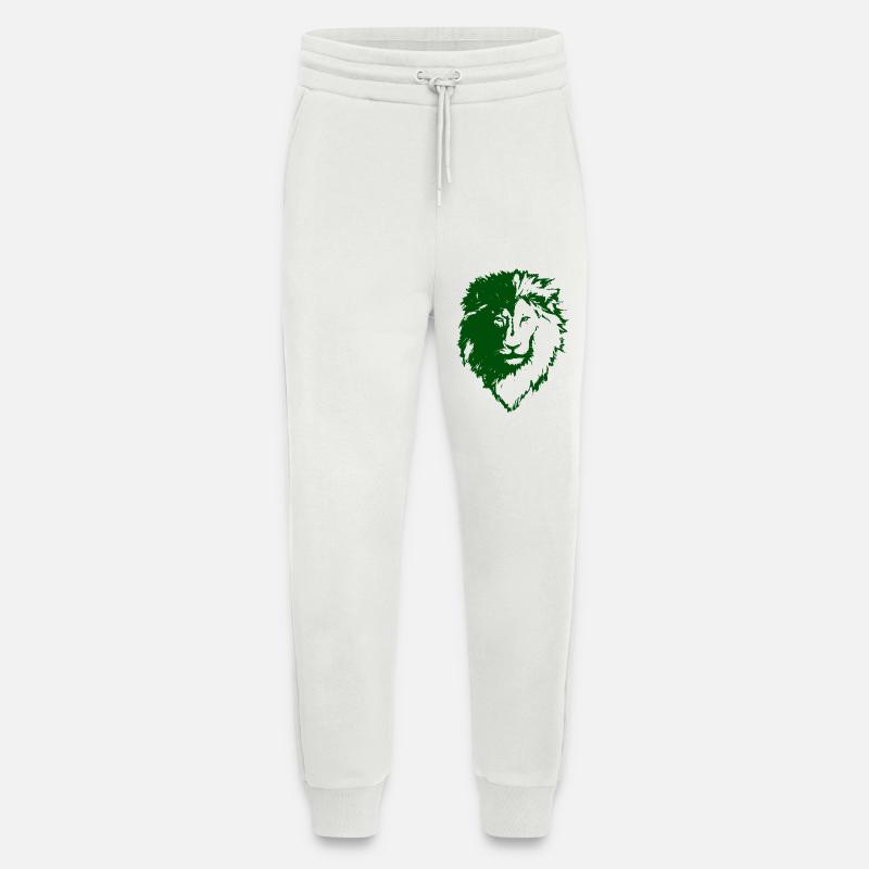 Grüne Löwe Silhouette - Jogginghose - made by SPREAD - OFF WHITE