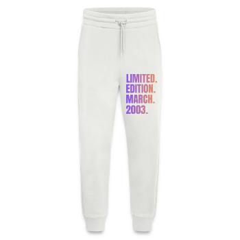 Édition Limitée Mars 2003 - Pantalon de jogging bio décontracté fabriqué en UE - OFF WHITE - Devant