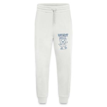 Kawaii Bubblelina - Neon Blue - Jogging Pants - made by SPREAD  - OFF WHITE - Front