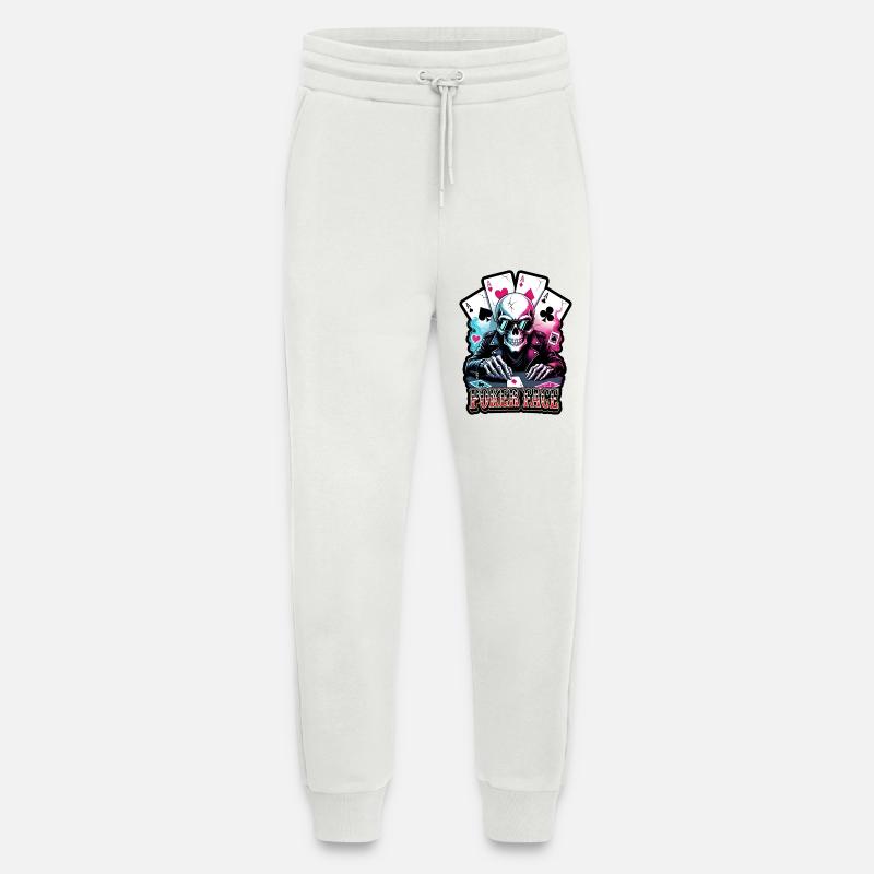 Poker Schädel Neon Look - Jogginghose - made by SPREAD - OFF WHITE