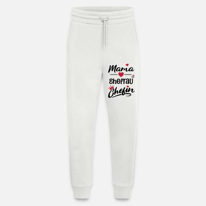 mama_ehefrau_chefin - Jogginghose - made by SPREAD - OFF WHITE