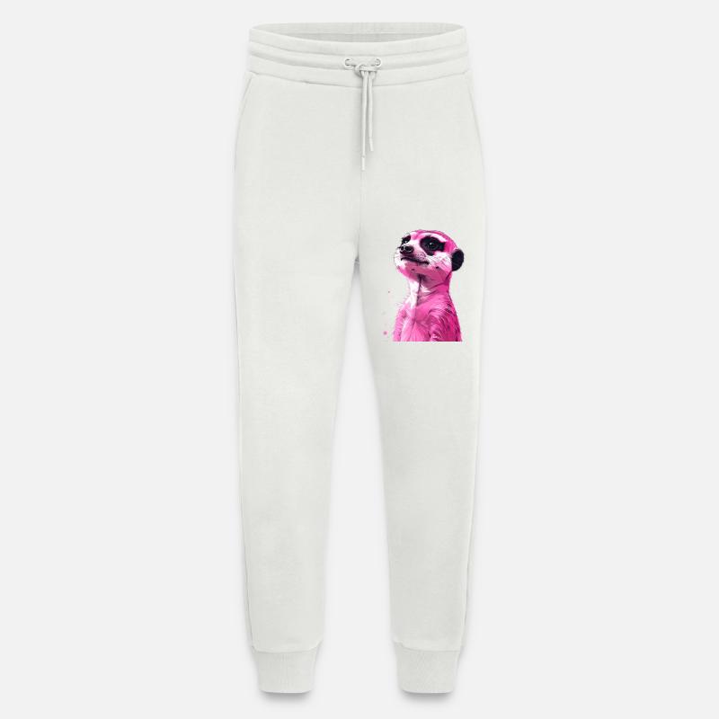 rosa Erdmännchen - Jogginghose - made by SPREAD - OFF WHITE