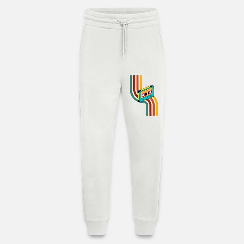 Cassette Neon Rainbow - Pantalon de jogging bio décontracté fabriqué en UE - OFF WHITE