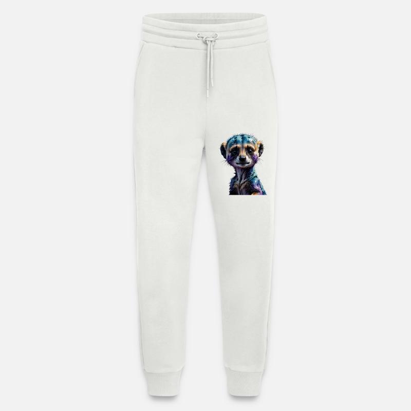 Buntes Erdmännchen Wasserfarben-Illustration - Jogginghose - made by SPREAD - OFF WHITE