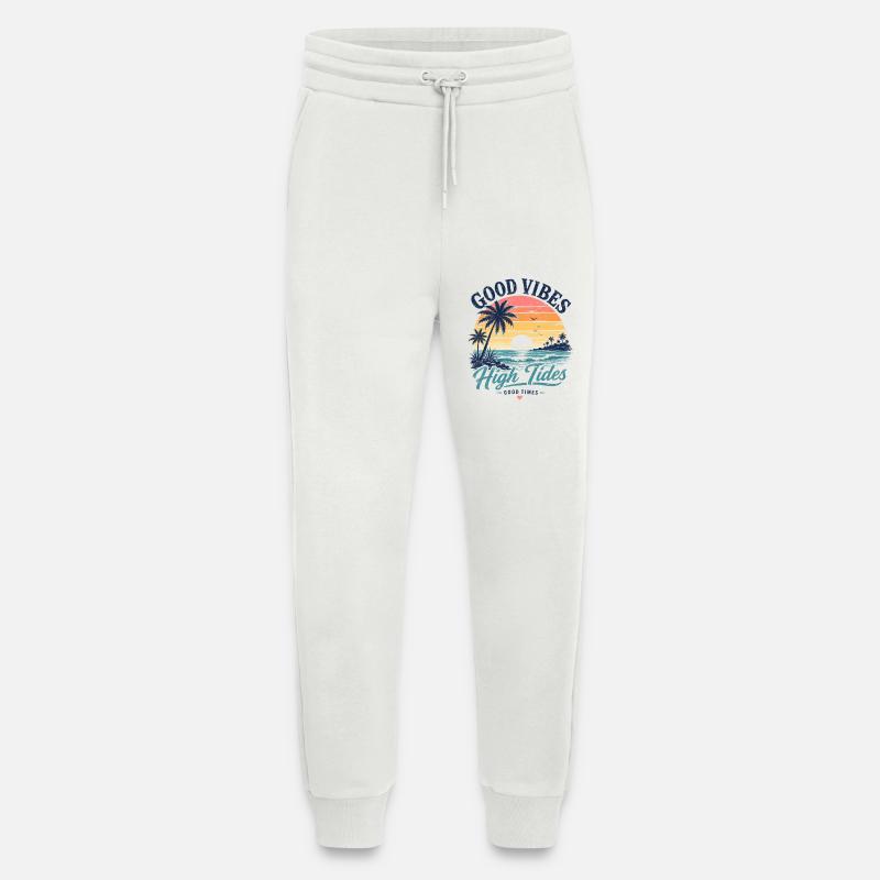 Vibes High Tides Sunset - Jogging Pants - made by SPREAD  - OFF WHITE