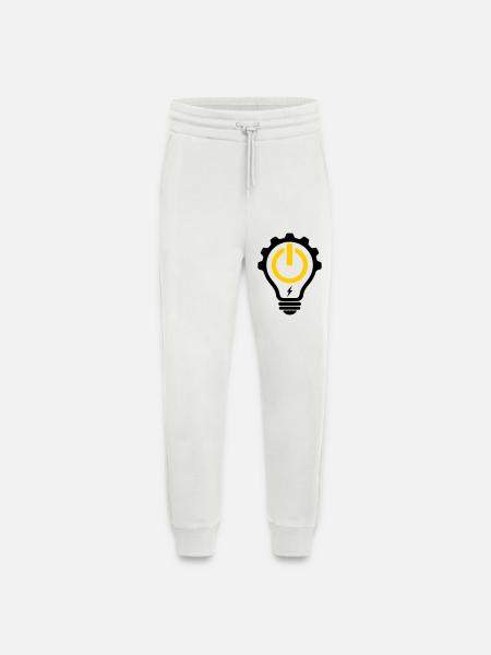 Elektriker Glühbirne Blitz und Zahnrad - Jogginghose - made by SPREAD - OFF WHITE