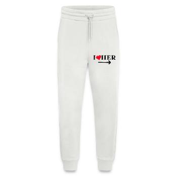 J’aime sa chemise - Pantalon de jogging bio décontracté fabriqué en UE - OFF WHITE - Devant