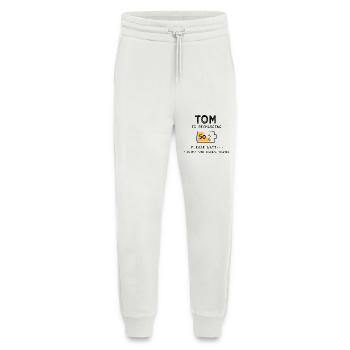 Tom Lustiger Name Sarkastisch Lustige Geschenke - Jogginghose - made by SPREAD - OFF WHITE - Vorne