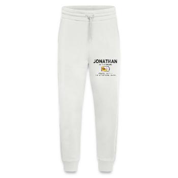 Jonathan Lustig Name Sarkastische Geschenke Name - Jogginghose - made by SPREAD - OFF WHITE - Vorne