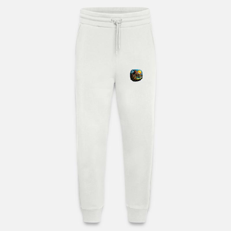 Landscape - Illustration - Jogging Pants - made by SPREAD - OFF WHITE