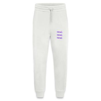 MERCI. THANKS. THANK YOU. ANNIVERSAIRE. NAISSANCE. - Pantalon de jogging bio décontracté fabriqué en UE - OFF WHITE - Devant