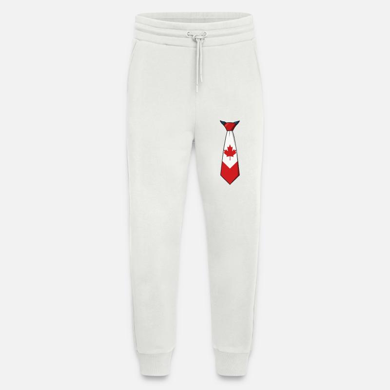 Canada Tie – Flaggendesign - Jogginghose - made by SPREAD - OFF WHITE