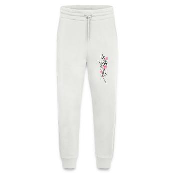 Beautiful, filigree flowers. Floral element. - Jogging Pants - made by SPREAD  - OFF WHITE - Front