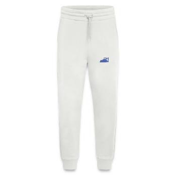 Excavator operator and construction equipment operator Silhouette – - Jogging Pants - made by SPREAD  - OFF WHITE - Front