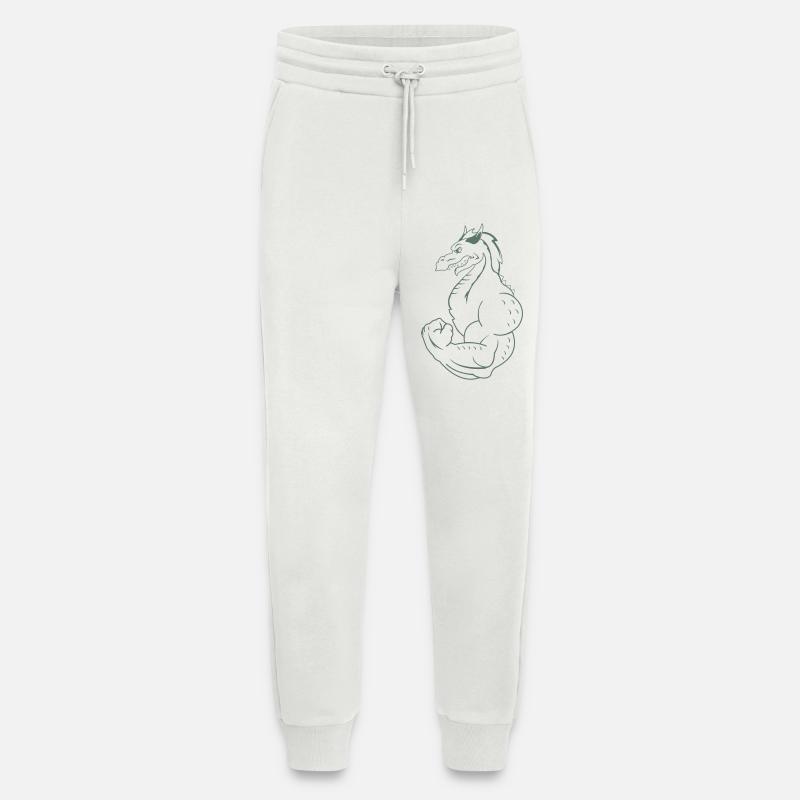 strong dragon - Jogginghose - made by SPREAD - OFF WHITE