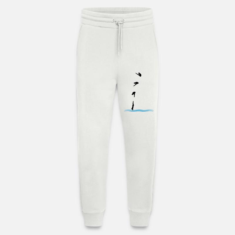 Saut de tour - Pantalon de jogging bio décontracté fabriqué en UE - OFF WHITE