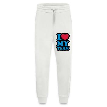 I love my team - Jogging Pants - made by SPREAD  - OFF WHITE - Front