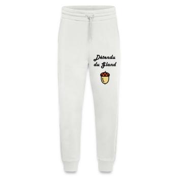 Détendu du Gland / Humour / Paresse / Cool - Pantalon de jogging bio décontracté fabriqué en UE - OFF WHITE - Devant