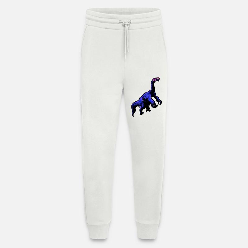 cool Therizinosaurus - Pantalon de jogging bio décontracté fabriqué en UE - OFF WHITE