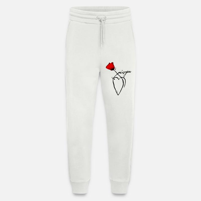 Werde dich vermissen - Jogginghose - made by SPREAD - OFF WHITE