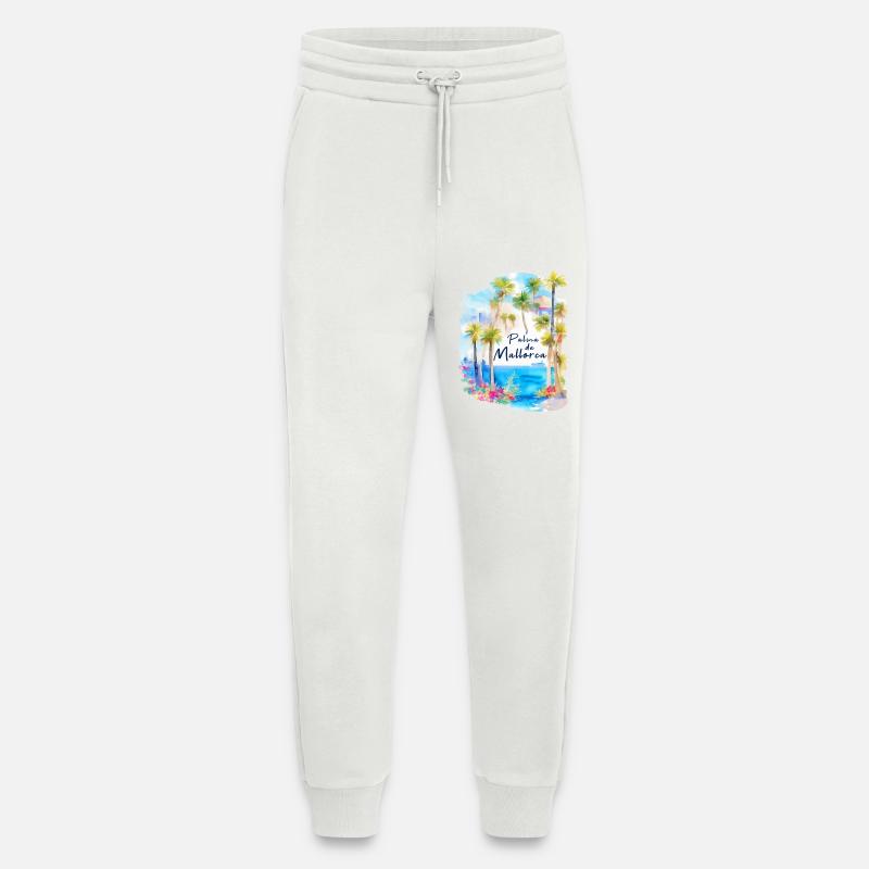 Palma de Mallorca - Jogging Pants - made by SPREAD  - OFF WHITE