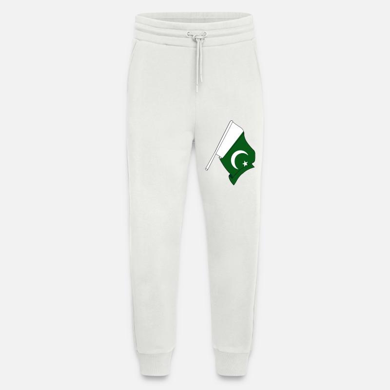 Flagge Pakistan - Jogginghose - made by SPREAD - OFF WHITE