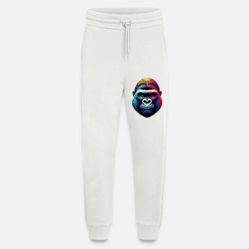 Gorilla - Jogging Pants - made by SPREAD  - OFF WHITE