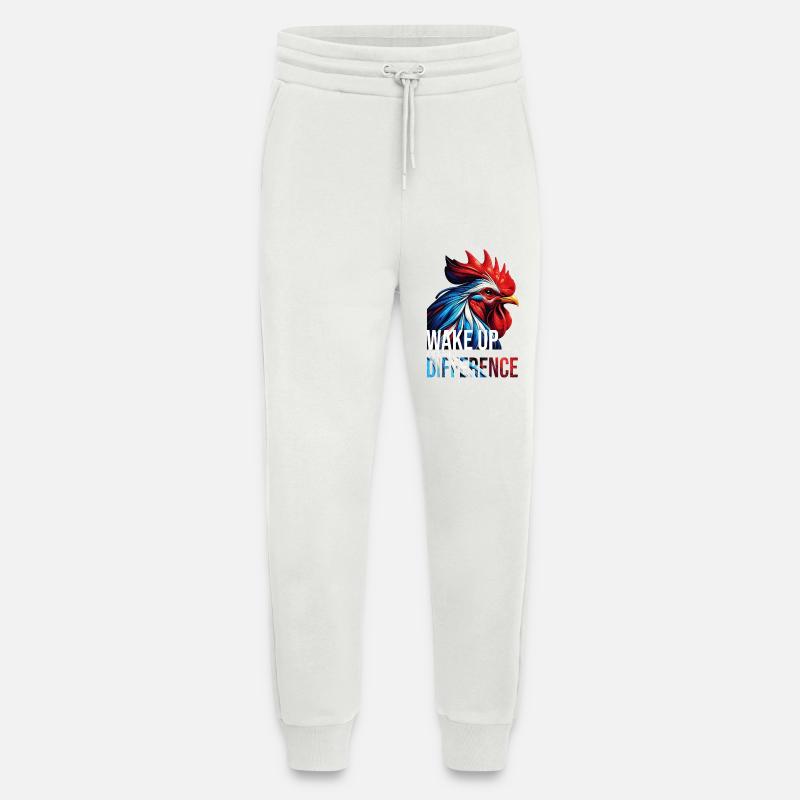 WAKE UP AND MAKE A DIFFERENCE-DB - Jogging Pants - made by SPREAD  - OFF WHITE