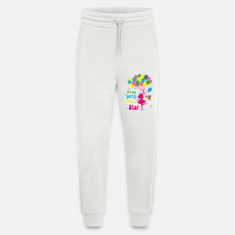 Feierliches Mädchen mit Luftballons Design - Jogginghose - made by SPREAD - OFF WHITE