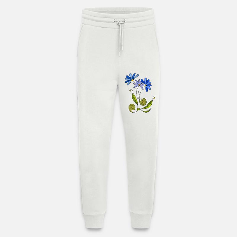 Flowers - Jogging Pants - made by SPREAD - OFF WHITE