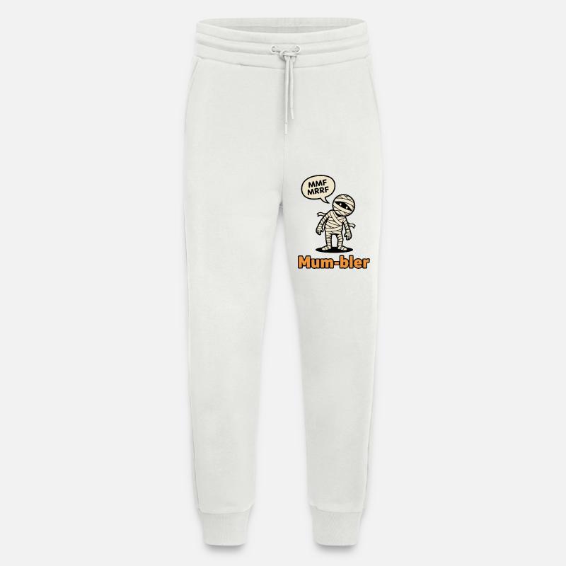 Mumienfigur mit Sprechblase - Jogginghose - made by SPREAD - OFF WHITE