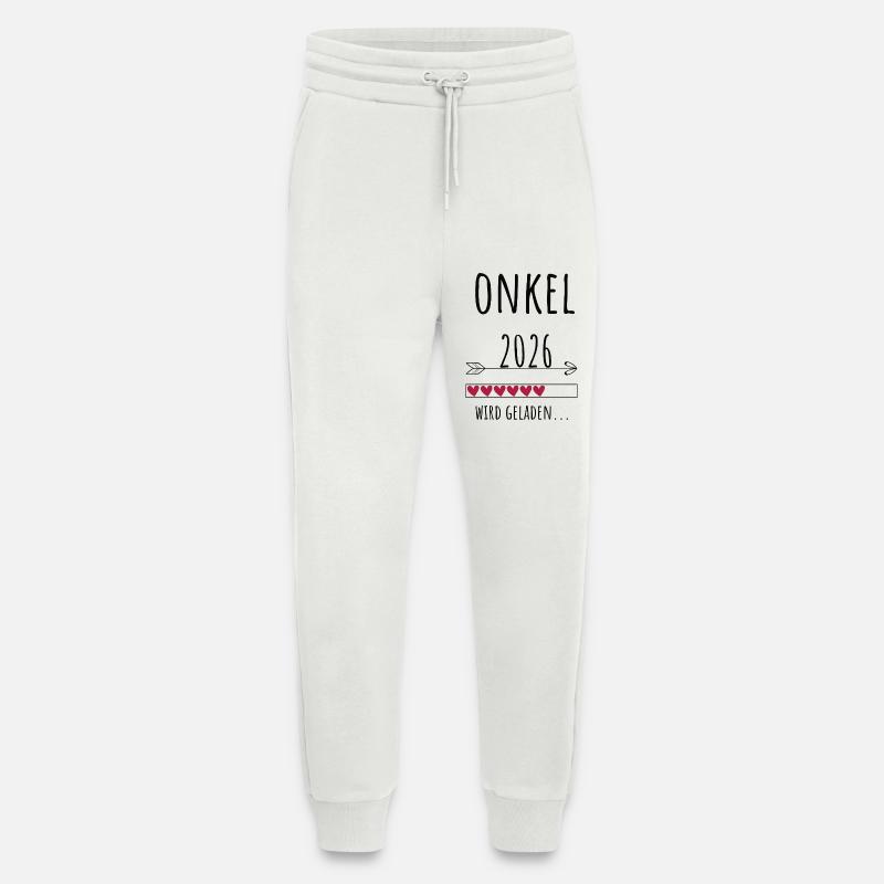 Werdender Onkel 2026 Geschenk Schwangerschaft - Jogginghose - made by SPREAD - OFF WHITE