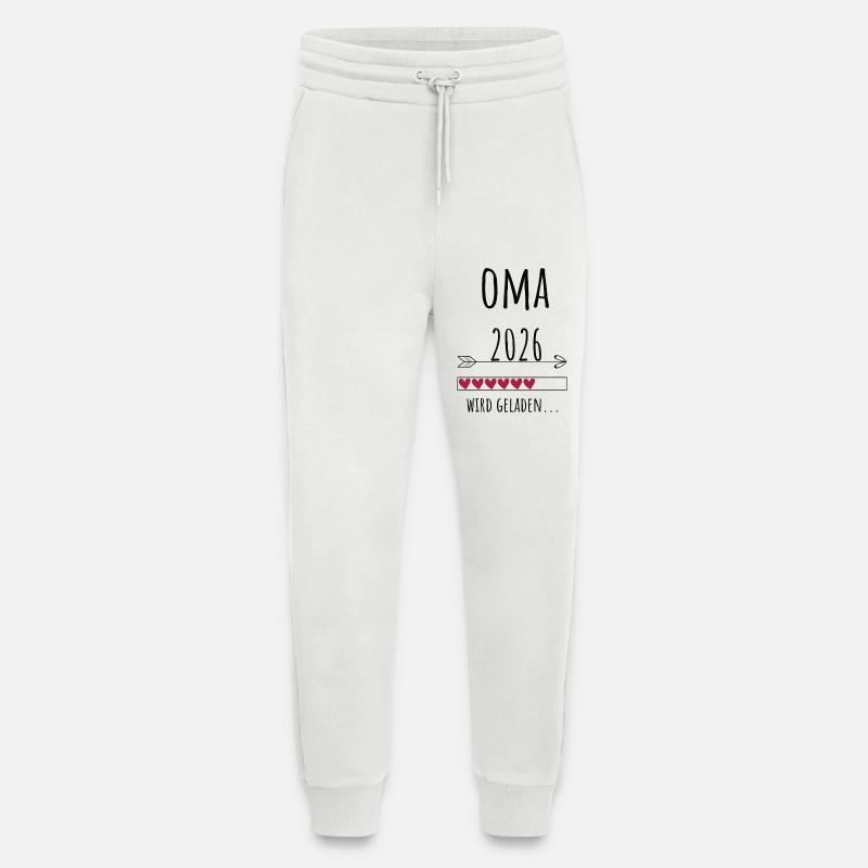 Werdende Oma 2026 Geschenk Schwangerschaft - Jogginghose - made by SPREAD - OFF WHITE