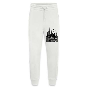 Bremerhaven Silhouette Skyline - Jogginghose - made by SPREAD - OFF WHITE - Vorne