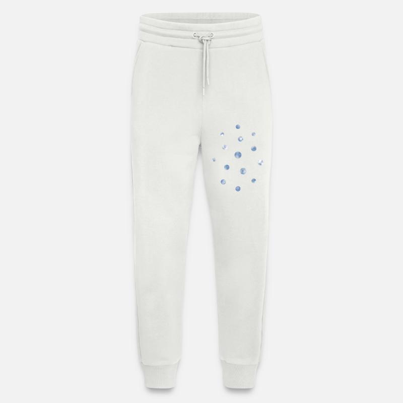 Blue Bokeh Light Points Pattern - Jogging Pants - made by SPREAD  - OFF WHITE