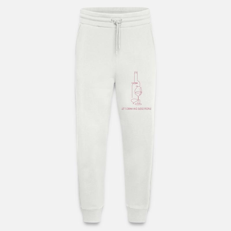 Drinks & Judging – One Line Art - Jogginghose - made by SPREAD - OFF WHITE